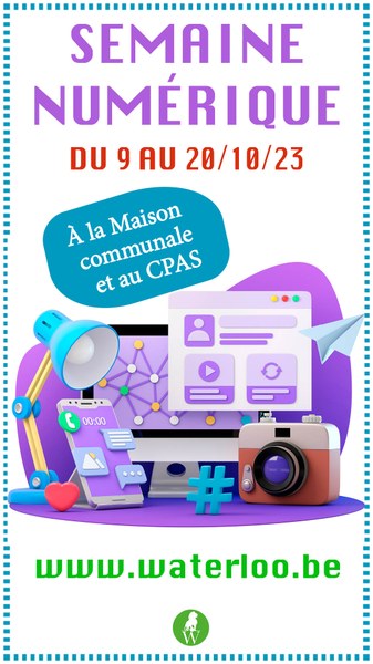 Waterloo : "Semaine numérique": venez nous rejoindre!