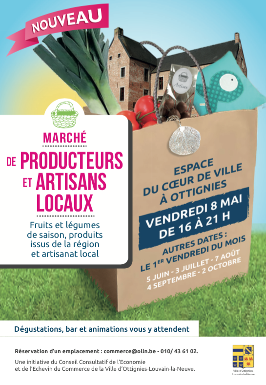 Ottignies-Louvain-la-Neuve : Le marché nocturne des producteurs et artisans locaux