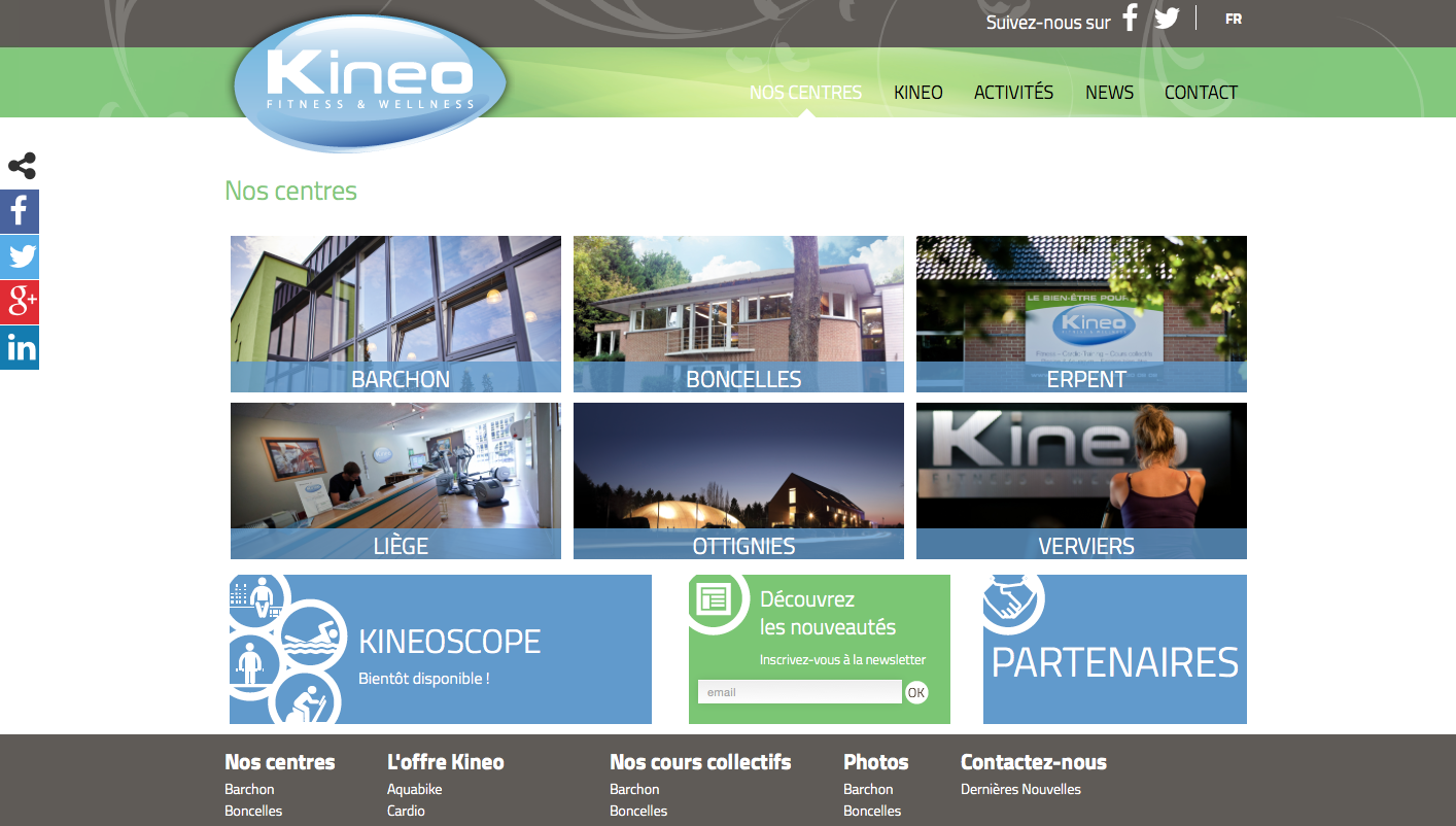 Kineo Fitness & Wellness a un nouveau site web !