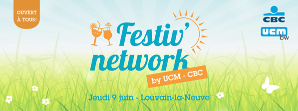 Rendez-vous ce jeudi 09 juin : apéro estival sur la pelouse de CBC à Louvain-la-Neuve !