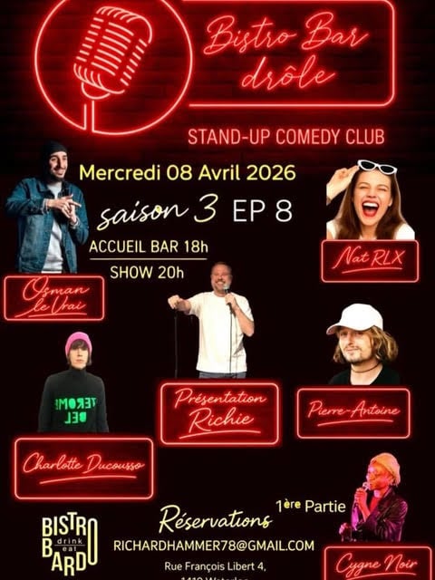 Humour, Soirée conviviale, Découverte artistique