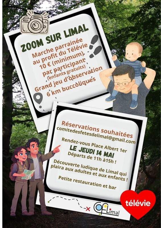 Télévie, Limal, promenade solidaire
