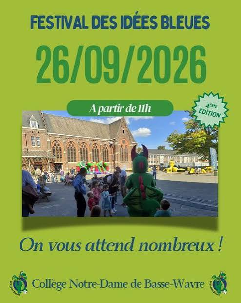 Basse-Wavre : Festival des Idées Bleues 2026