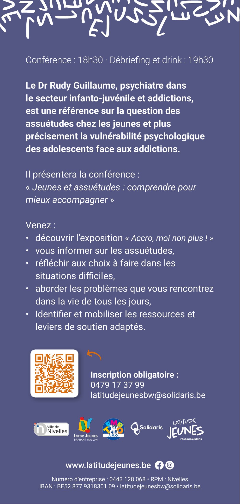 « Accro, moi non plus ! » : Nivelles ouvre le dialogue sur les addictions des jeunes