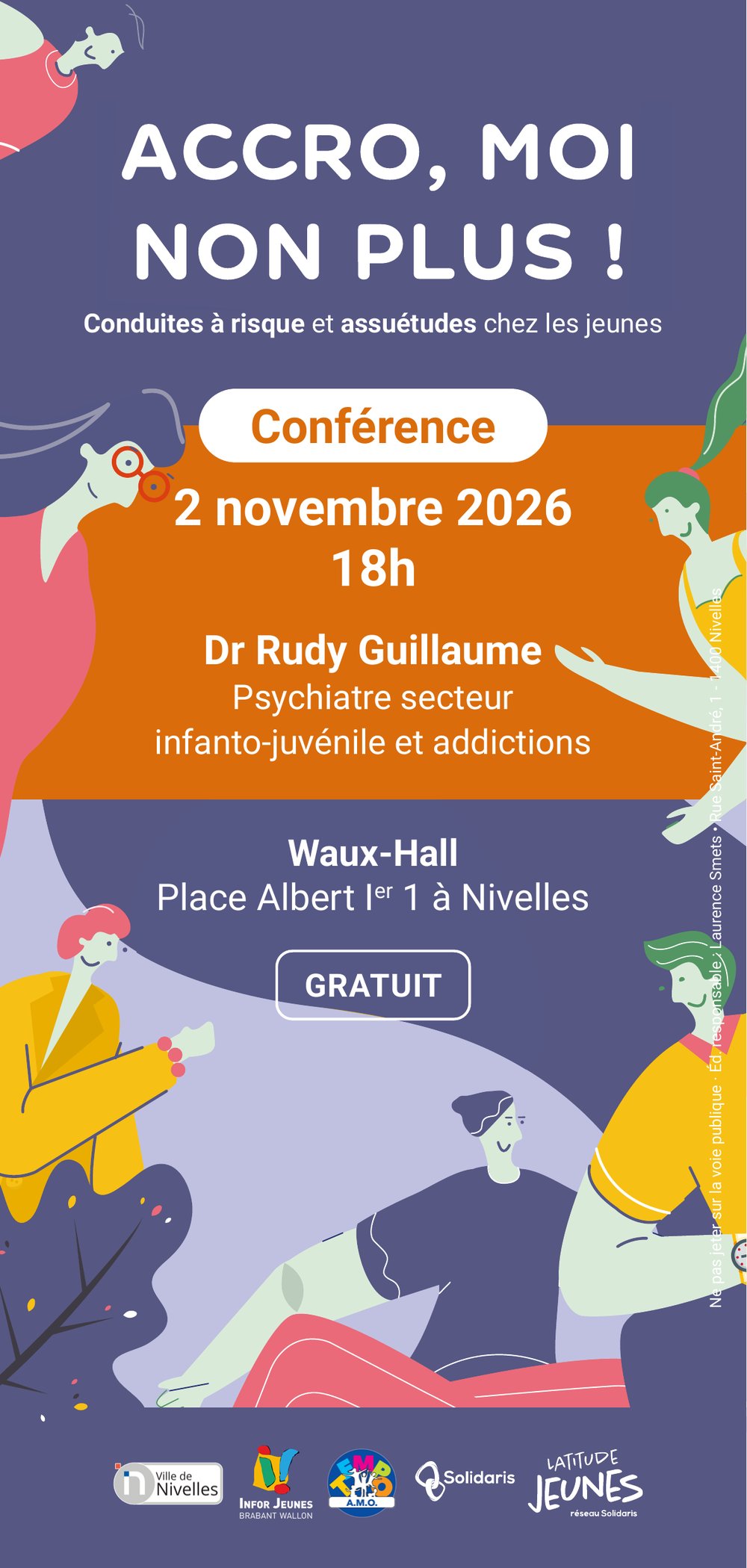 « Accro, moi non plus ! » : Nivelles ouvre le dialogue sur les addictions des jeunes