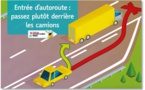 Voiture – poids lourd : un amour à distance Nouvelle campagne de l’AWSR
