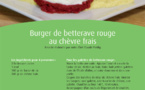 Burger de betterave rouge au chèvre frais