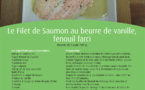 Le Filet de Saumon au beurre de vanille, fenouil farci
