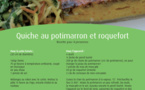 Quiche au potimarron et roquefort