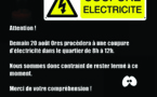 Coupure électricité Kineo Erpent !