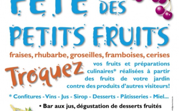Nivelles : Fête des petits fruits (et des plaisirs gustatifs du jardin).