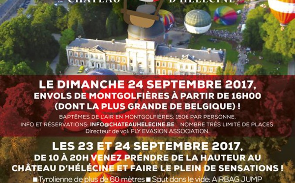 Venez prendre de la hauteur au Château d’Hélécine !
