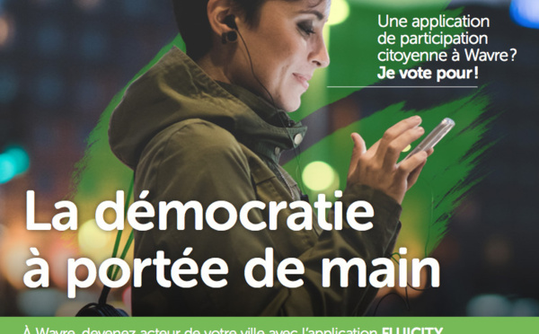Wavre renforce la participation citoyenne  avec Fluicity !