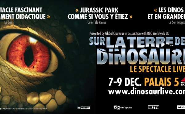 SUR LA TERRE DES DINOSAURES – le Spectacle Live, basé sur la série télévisée à grand succès de la BBC est de retour ! (+vidéo)