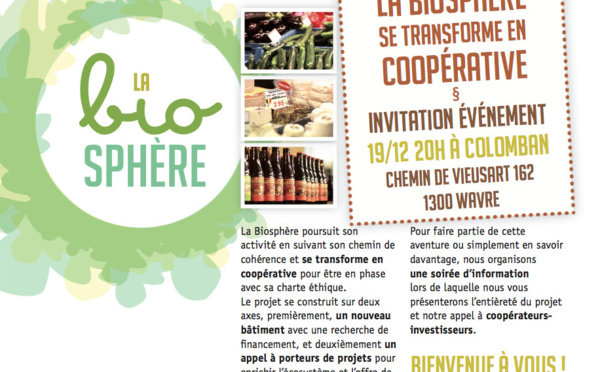 la biosphère se transforme en coopérative