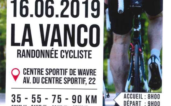 Wavre : La Vanco – Randonnée cycliste