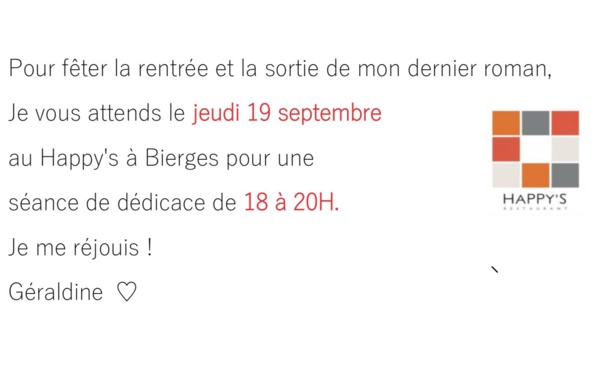 Rencontrez l'auteur Géraldine de Radiguès, à Bierges le 19 septembre