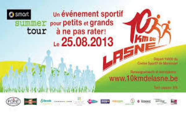 Les 10 km de Lasne - 3ème édition – Dimanche 25 août 2013