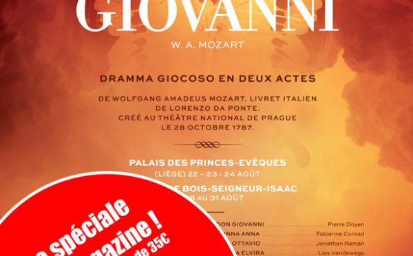 DON GIOVANNI - CHÂTEAU DE BOIS-SEIGNEUR-ISAAC  DU 28 AU 31 AOÛT À 21H (Réductions !)