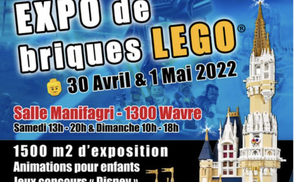 Expo de briques Lego | Du 30 avril au 1 mai 2022 | Wavre