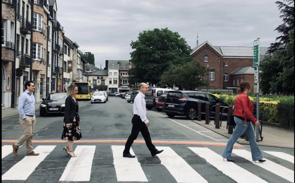 Inauguration passages piétons à Wavre à l'occasion de la Journée Mondiale contre l'homophobie, la transphobie et la biphobie