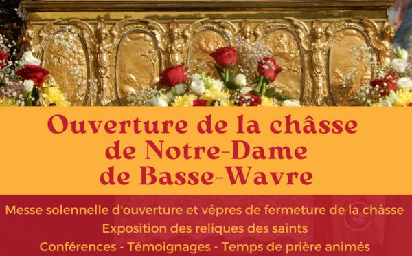 Ouverture de la châsse de Notre-Dame de Basse-Wavre