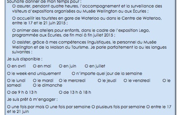 Bicentenaire de la Bataille : les Waterlootois, invités à accueillir et aiguiller les touristes