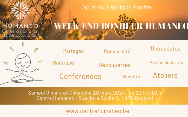 Une Invitation à l'Épanouissement Personnel : Week-end Bien-être au Centre Humaneo !