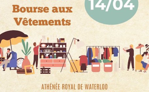 Brocante couverte et bourse aux vêtements à l'Athénée Royale de Waterloo