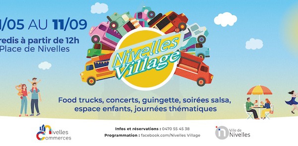 Nivelles Village : Tous les mercredis jusqu'au 11 septembre !