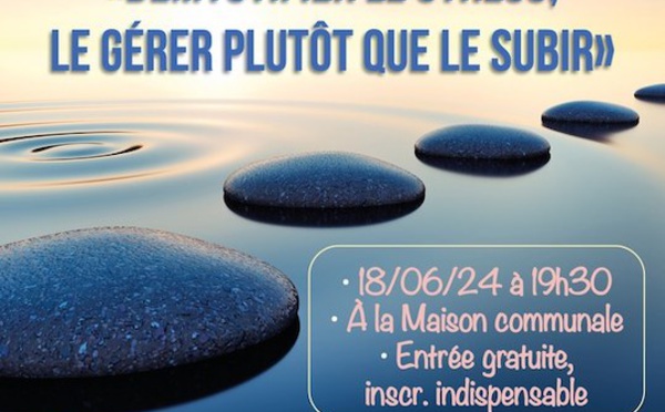 Conférence: "Démystifier le stress : Transformez l'adversité en alliée"