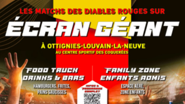 Vivez l'émotion du Championnat d'Europe 2024 avec les retransmissions des matchs des Diables Rouges à Louvain-la-Neuve !