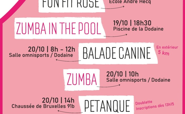 Octobre Rose 2024 : Mobilisation pour la prévention du cancer du sein à Nivelles