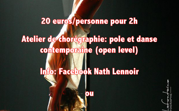 Rixensart : Atelier de chorégraphie - Pole Dance et Danse Contemporaine (open level)