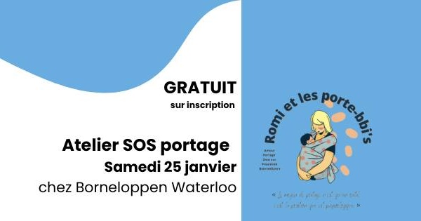 Atelier SOS portage chez Borneloppen : Une opportunité à ne pas manquer
