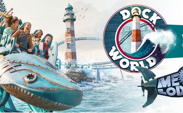 Mecalodon jaillit des eaux : Walibi Belgium dévoile Dock World, sa nouvelle zone immersive