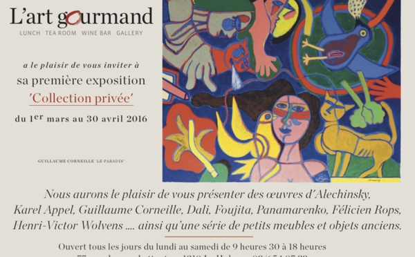 La Hulpe : Expo, "Collection Privée" (Alechinsky, Karel Appel, Guillaume Corneille, Dali, etc.)