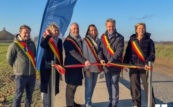 Inauguration d’une nouvelle piste cyclable entre Waterloo et Lasne un pas de plus vers la mobilité douce