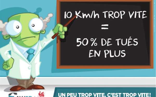 « Un peu trop vite, c’est trop vite » Nouvelle campagne de l’AWSR