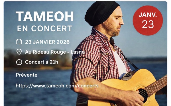 Tameoh en concert au Rideau Rouge : une soirée à ne pas manquer