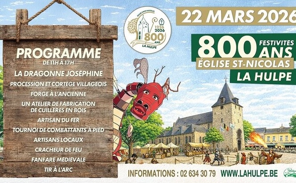 La Hulpe célèbre les 800 ans de l’église Saint-Nicolas : un week-end entre mémoire, fête et transmission