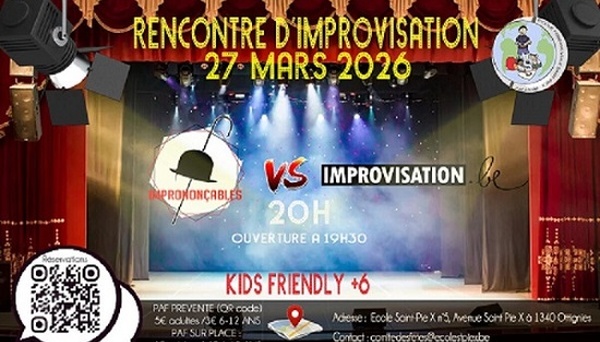 Une soirée d’improvisation sous le signe du rire et de la solidarité à Ottignies