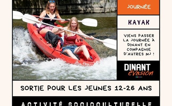 Une sortie kayak sur la Lesse pour réunir les jeunes du Brabant wallon