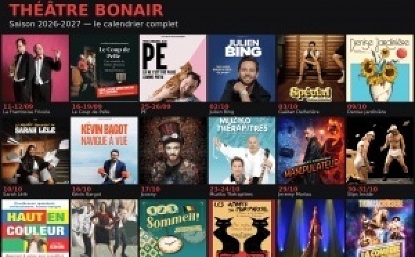 Théâtre Bonair : la saison 2 est là